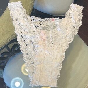 NEW with tag Lace V-Cut Panty in White